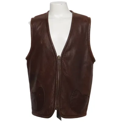 Gilet en cuir (Marron)