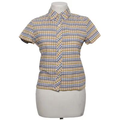 Chemise à manches courtes (Bleu, Jaune, Blanc) de Adolfo Dominguez Coton
