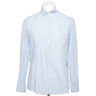 Shirt (Blue, White) from Daniele Alessandrini Cotton