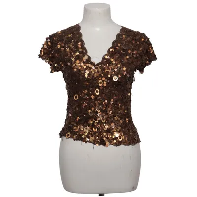 Top (Brown, Gold, Multicolored) from Chine Collection Elastane, Polyamide