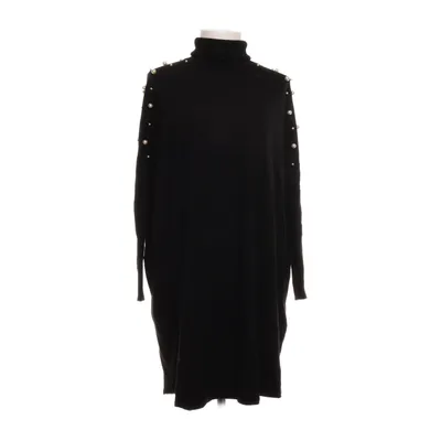 Turtleneck dress (Black) from Shk Viscose, Wool