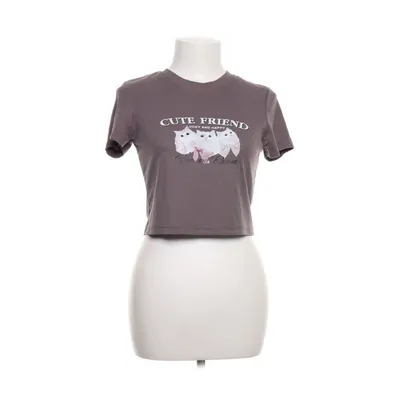 Crop top (Grå, Flerfärgad) från Dazy Elastan, Polyester, Viskos