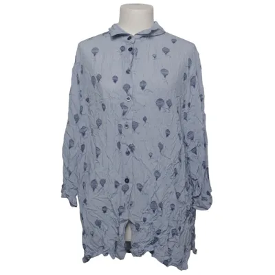 Blouse (Blue, White) from Kj Brand Viscose