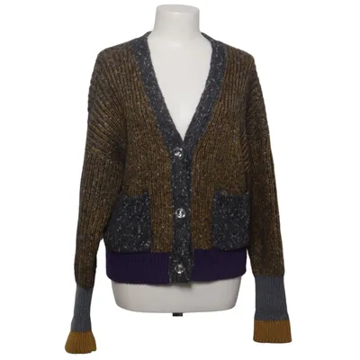 Cardigan (Geel, Grijs, Lila) van Odeeh Alpacawol, Katoen, Polyamide