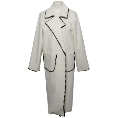 Frakke (Hvid, Sort) fra Nepa Polyester, Viscose