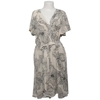 Kjole (Hvid, Sort) fra H&M Modern Classic Polyester