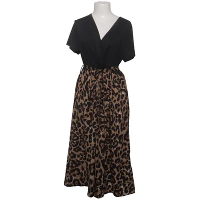 Wrap dress (Black, Brown) from Shein Curve Elastane, Polyester