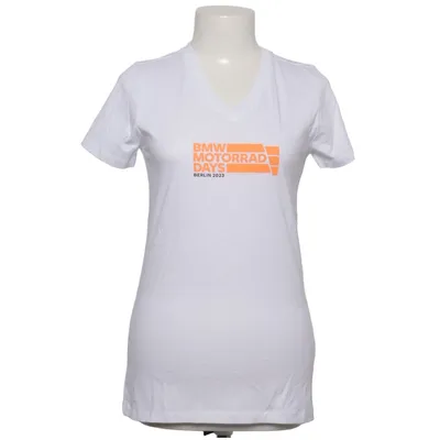 T-shirt (White, Orange) from BMW Motorrad Cotton
