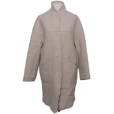 Manteau (Beige) de Langerchen Coton biologique, Polyamide, Laine