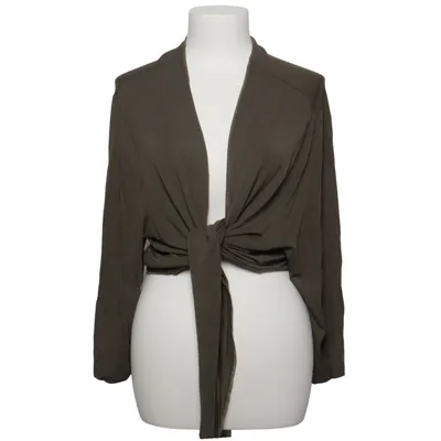 Wrap cardigan (Gray) from Sempre Priu Elastane, Viscose
