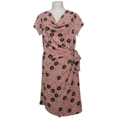Wickelkleid (Pink, Schwarz, Orange) von Marisa & Marie Elasthan, Polyester