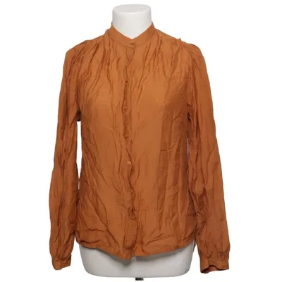 Blouse (Bruin) van Sisley Linnen, Polyamide, Viscose