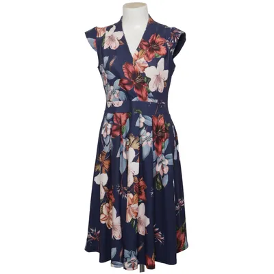 Klänning (Blå, Flerfärgad) från Lady Vintage Elastan, Polyester