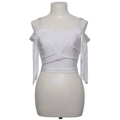 Crop Top (Weiß) von Wow Couture Elasthan, Polyester