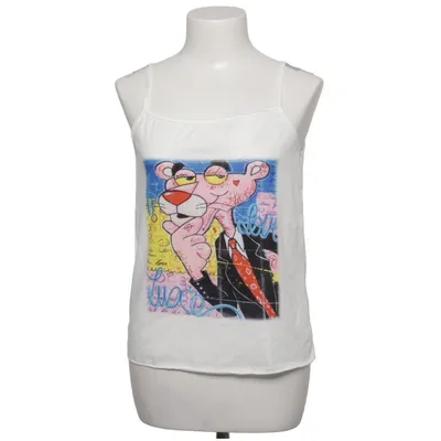 Tank Top (White, Multicolored) from New Fashion Elastane, Polyester, Viscose
