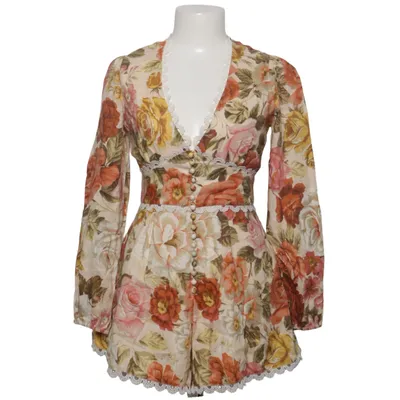 Buksedragt (Beige, Flerfarvet) fra Zimmermann Bomuld, Linned, Polyester