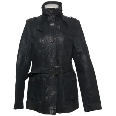 Leather jacket (Gray) from Eddy's Jackets Leather, Polyester