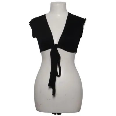 Wikkeltop (Zwart) van PrettyLittleThing Elastaan, Viscose