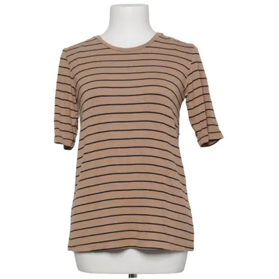 Blouse (Beige, Black) from The Basics Elastane, Polyester, Viscose