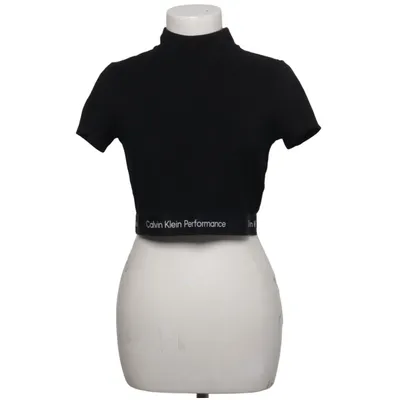 Crop top (Black) from Calvin Klein Performance Elastane, Polyamide, Viscose