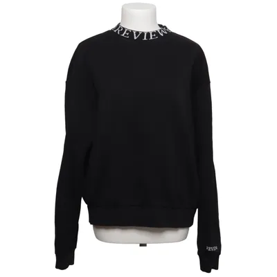 Sweatshirt (Zwart) van Review Katoen, Polyester