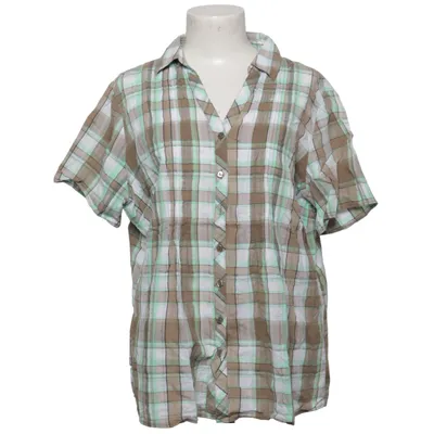 Short sleeve shirt (Brown, White, Green) from Canda C&A Cotton, Elastane