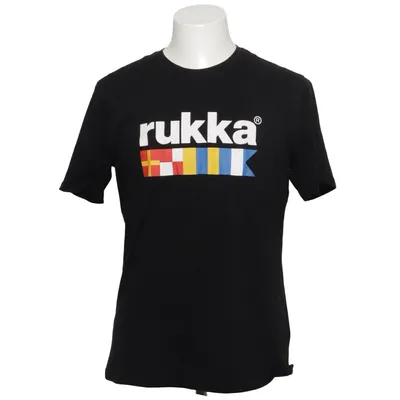 T-shirt (Svart, Flerfärgad) från Rukka Bomull, Polyester