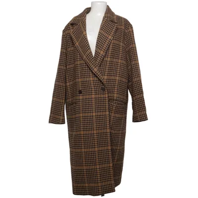 Coat (Brown, Yellow) from Edition by John Boyega H&M Acrylic, Polyamide, Polyester, Wool