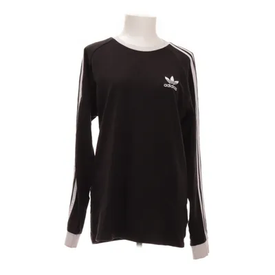 Lange mouwen shirt (Zwart, Wit) van Adidas Katoen, Elastaan