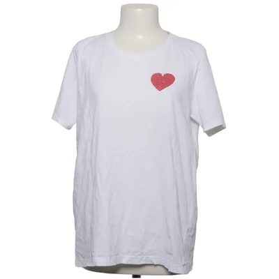 T-shirt (Vit, Röd) från Popeye Bomull, Elastan