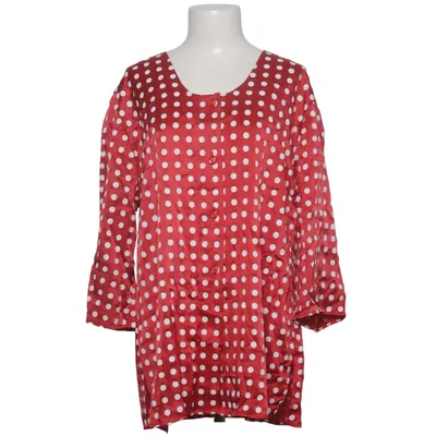 Blouse (Red, White) from Catarina Martins Silk