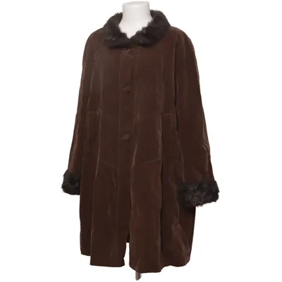 Vinterfrakke (Brun, Sort) fra Moda & Moda Akryl, Bomuld, Polyester, Viscose