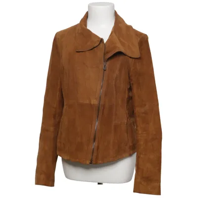 Jacket (Brown) from Campus Cotton, Leather, Polyester