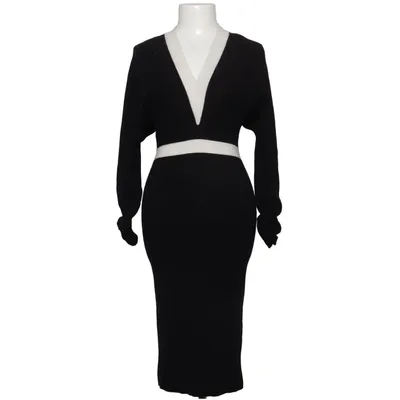 Kjole (Sort, Hvid) fra Reiss Kashmir, Elastan, Polyamid, Polyester, Viscose, Uld