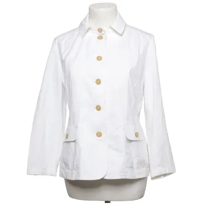 Blazer (Blanc) de DinoModa Coton, Élasthane