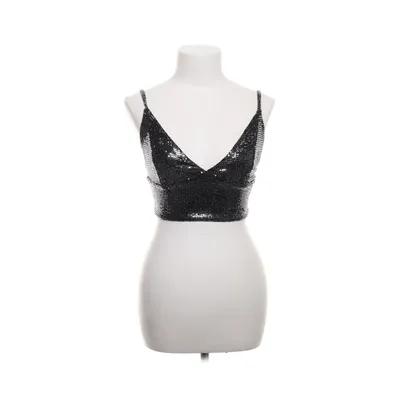 Crop top (Black, Silver) from Bershka Special Edition