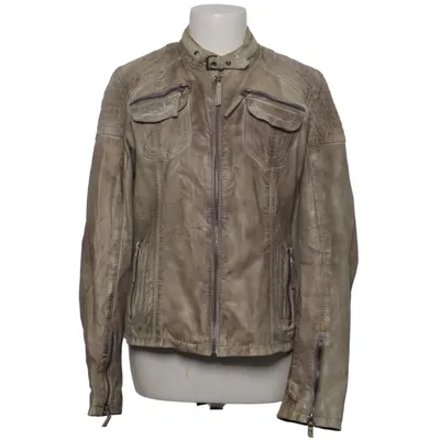 Läderjacka (Grå) från Mod Skinn, Polyester