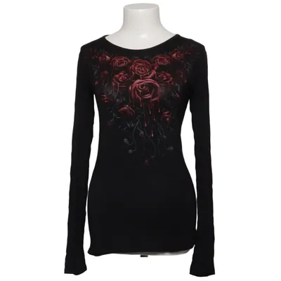 Long sleeve T-shirt (Black, Red) from Spiraldirect