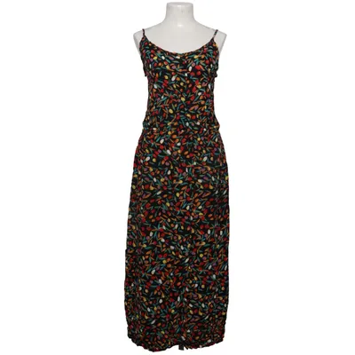 Robe longue (Noir, Multicolore) de Mei Na Coton, Polyester