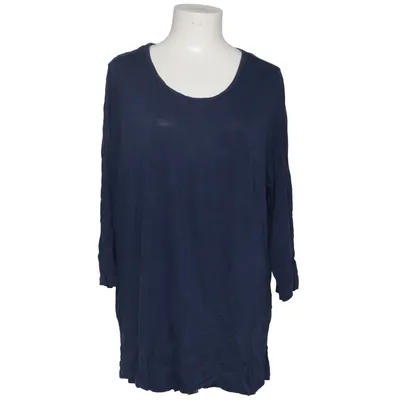 Long sleeve T-shirt (Blue) from Evans Viscose