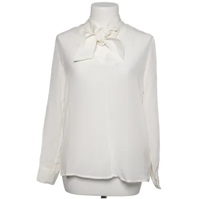 Pussy bow blouse (White) from Anecdote Silk