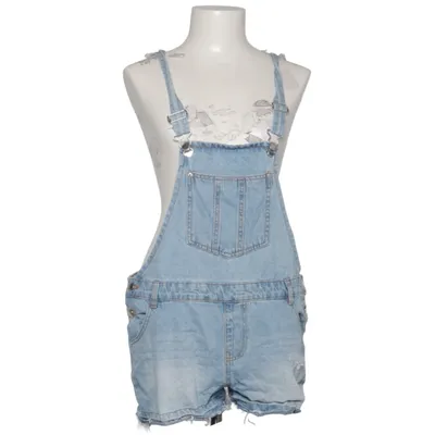 Dungaree shorts (Blue) from Janina Denim Cotton