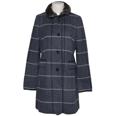 Coat (Blue, Gray) from Gil Bret Acetate, Polyamide, Polyester, Wool