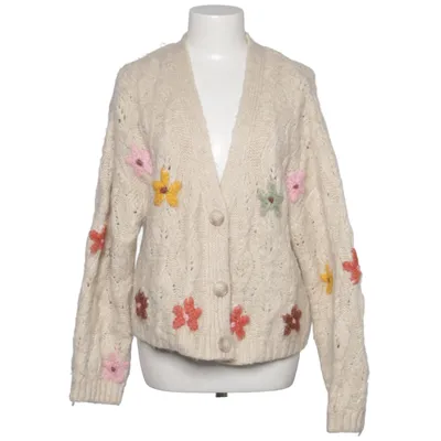 Cardigan (Beige, Multicolored) from Zara Acrylic, Polyamide