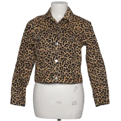 Denimjakke (Brun, Sort) fra Topshop Moto Bomuld