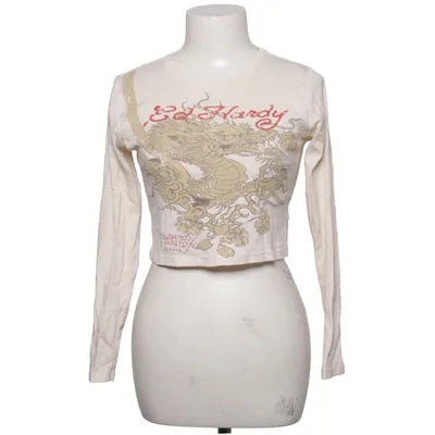 Langærmet t-shirt (Beige) fra Ed Hardy x Urban Outfitters Bomuld
