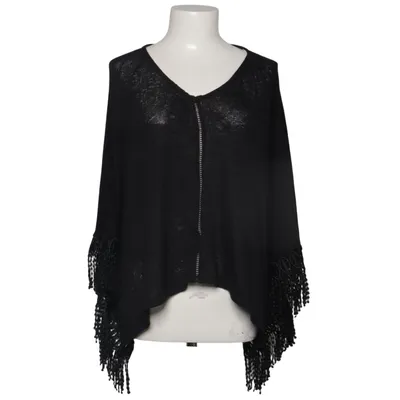 Poncho (Black) from United Colors of Benetton Elastane, Polyester, Viscose