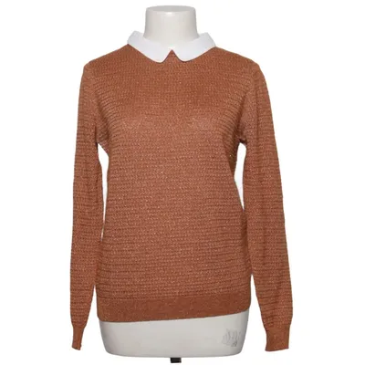 Pull-over (Marron, Blanc) de Grace & Mila Acrylique, Laine de mouton, Fibre métallique, Polyamide, Polyester