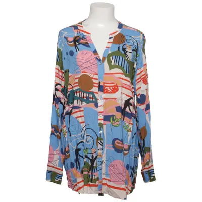 Bluse (Blau, Mehrfarbig) von Milano Italy Viskose