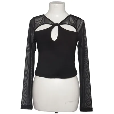 Crop top (Nmbelice L/S Cut Out Mix Top) fra Noisy May Bomuld, Elastan